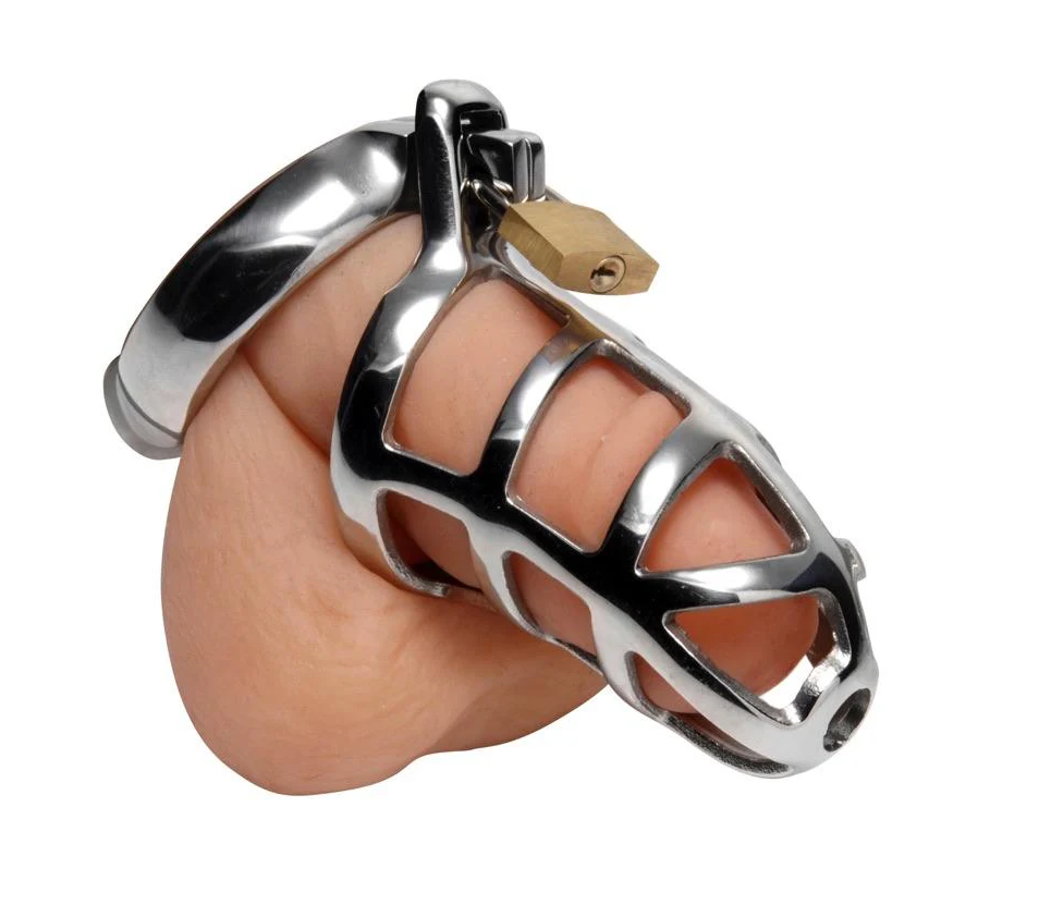 Detained Stainless Steel Chastity Cage